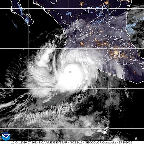 Simon strengthens into a Category 4 hurricane as it approaches Mexico's coast