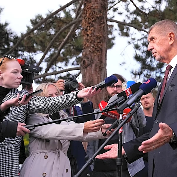 The ruling party of the populist Czech prime minister leads in 1st round of Senate election
