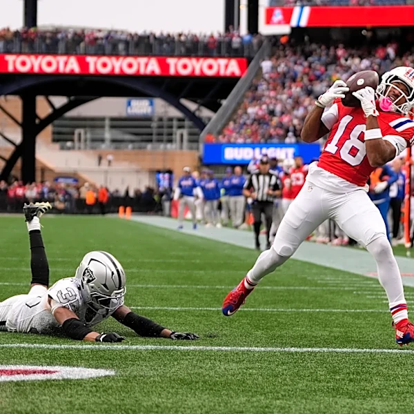 Drake Maye accounts for 5 TDs as Patriots roll past Raiders 45-17
