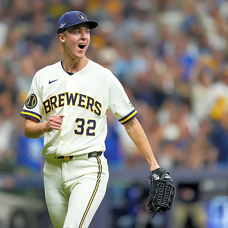 Brewers ace Jacob Misiorowski labors into 5th inning of NLCS opener against Dodgers