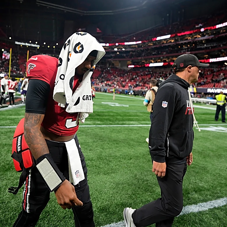 Falcons' Michael Penix Jr. sustains rib injury in 4th quarter in OT loss to Ravens