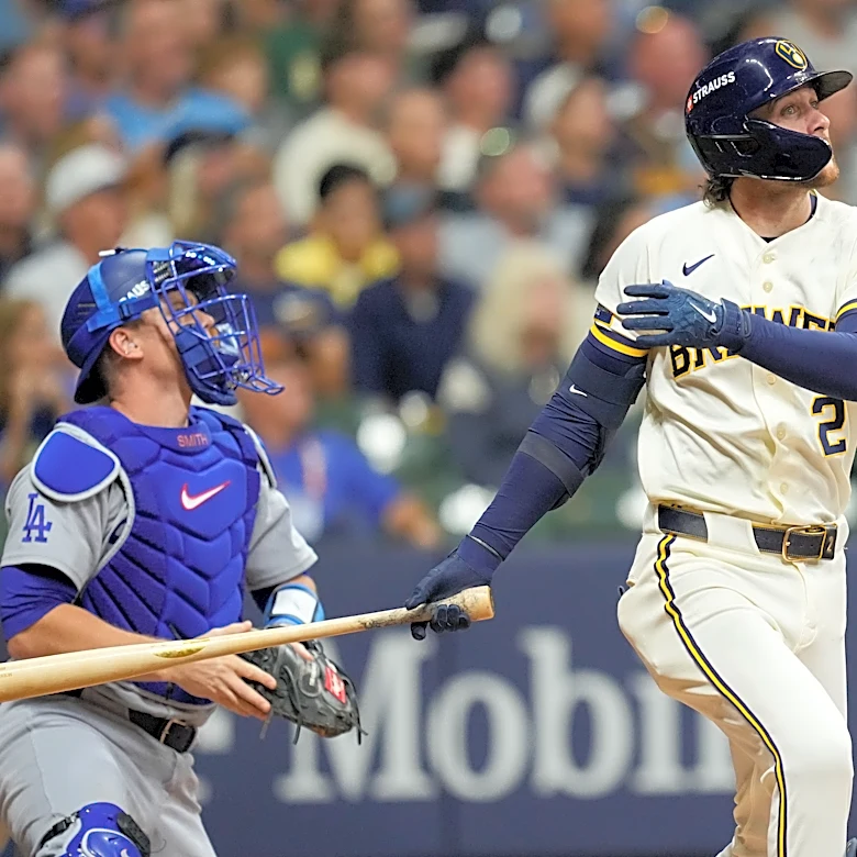 Turang homers and Milwaukee's bullpen stars as the Brewers beat the Dodgers 2-1 in NLCS opener