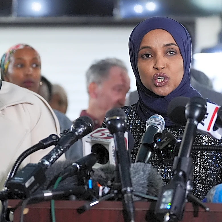 The Latest: Homeland Security agents searched Rep. Ilhan Omar's home
