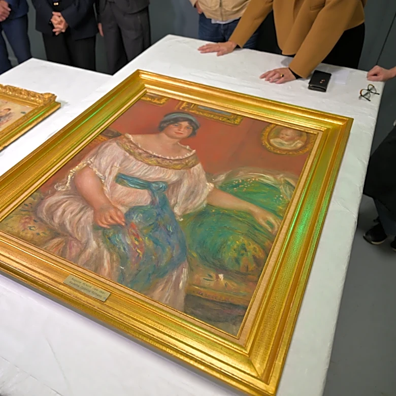 DNA and vehicle-tracking help French investigators recover stolen Renoirs and makes arrests