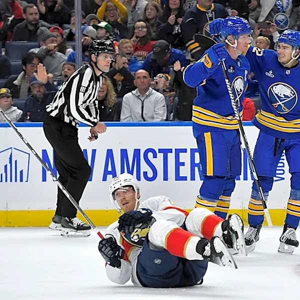 Sabres list Dahlin as day to day; Panthers goalie Markstrom pulled after feeling something tighten