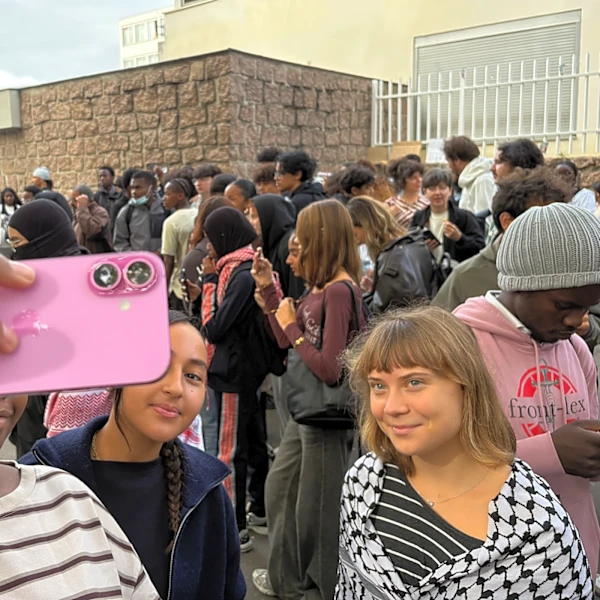 Greta Thunberg backs French high school protests over run-down schools