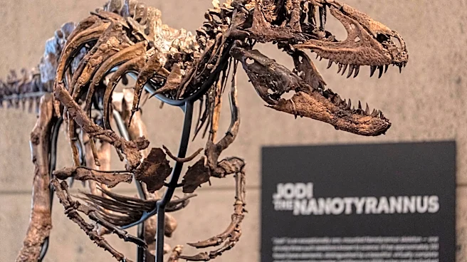Rare fossil of T. rex cousin goes on display in New York before heading to auction