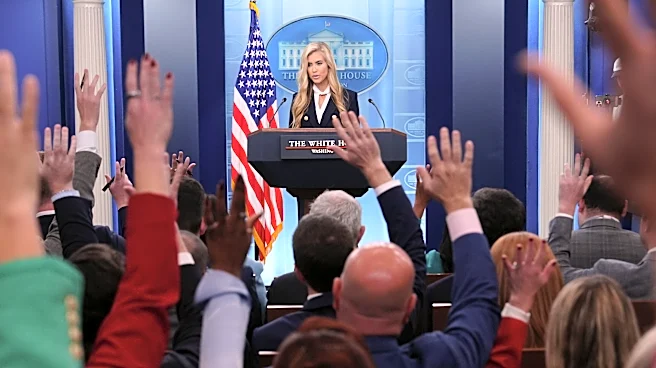 New White House press secretary's debut: Brief, limited questions and some harsh reviews