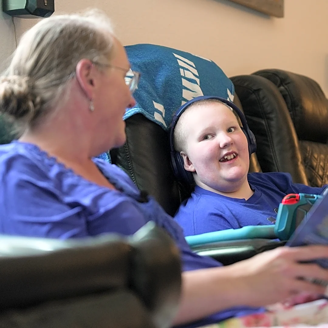 Her son has serious disabilities. She believes she's the best person to teach him