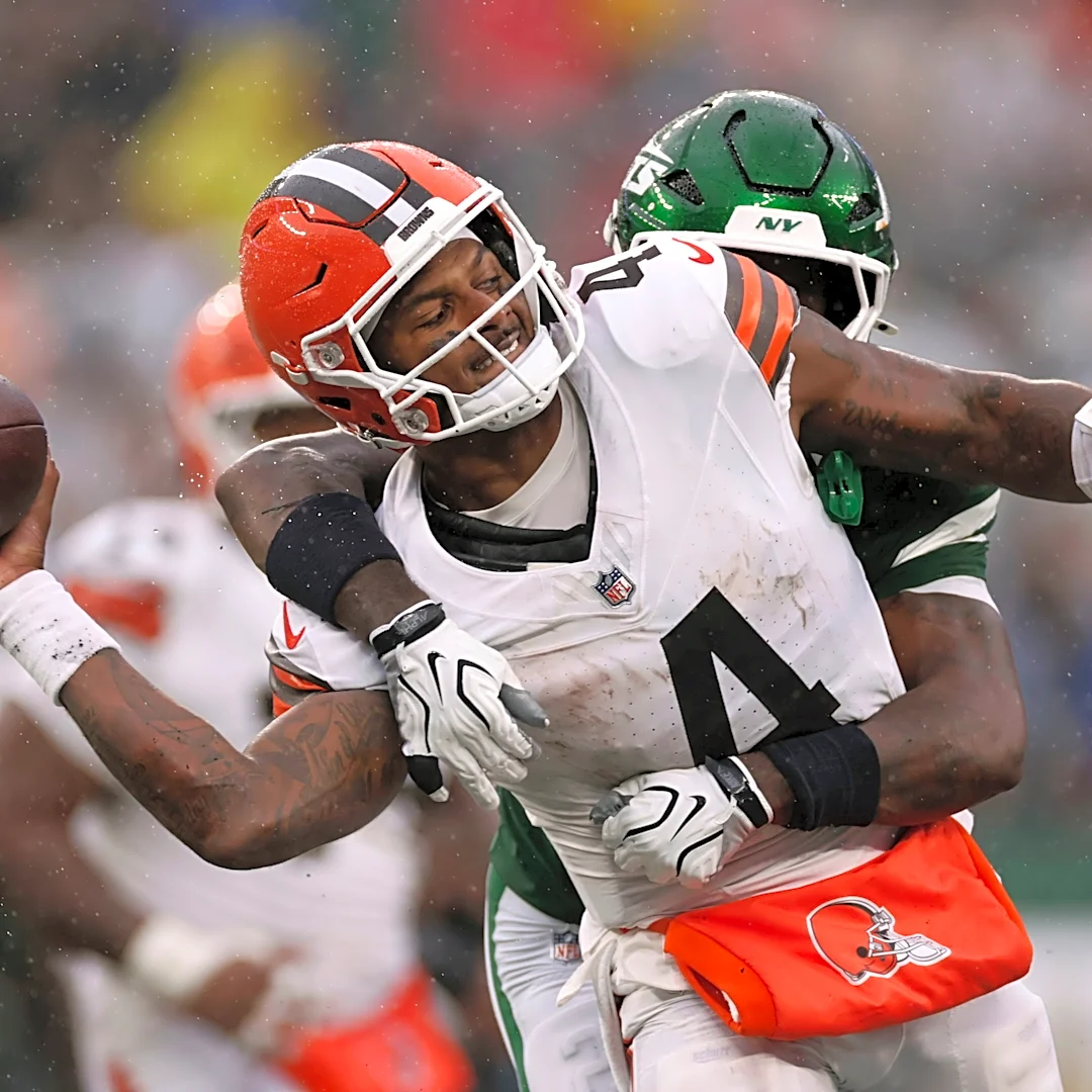 Browns' rebuilt offensive line remains work in progress as team struggles to find offensive footing