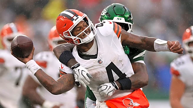 Browns' rebuilt offensive line remains work in progress as team struggles to find offensive footing