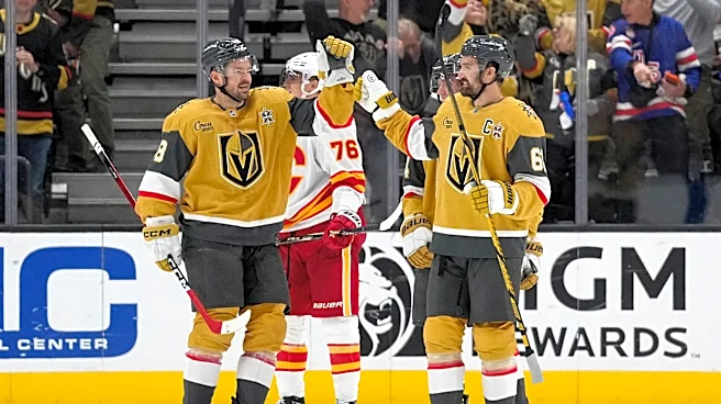 Stone has 3rd-period hat trick in the Golden Knights' 6-2 win over the Flames
