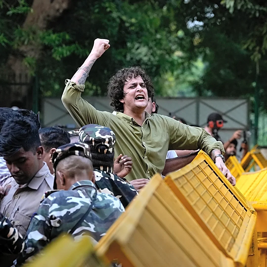 Indian authorities tighten security in New Delhi ahead of 'Cockroach' movement's rally
