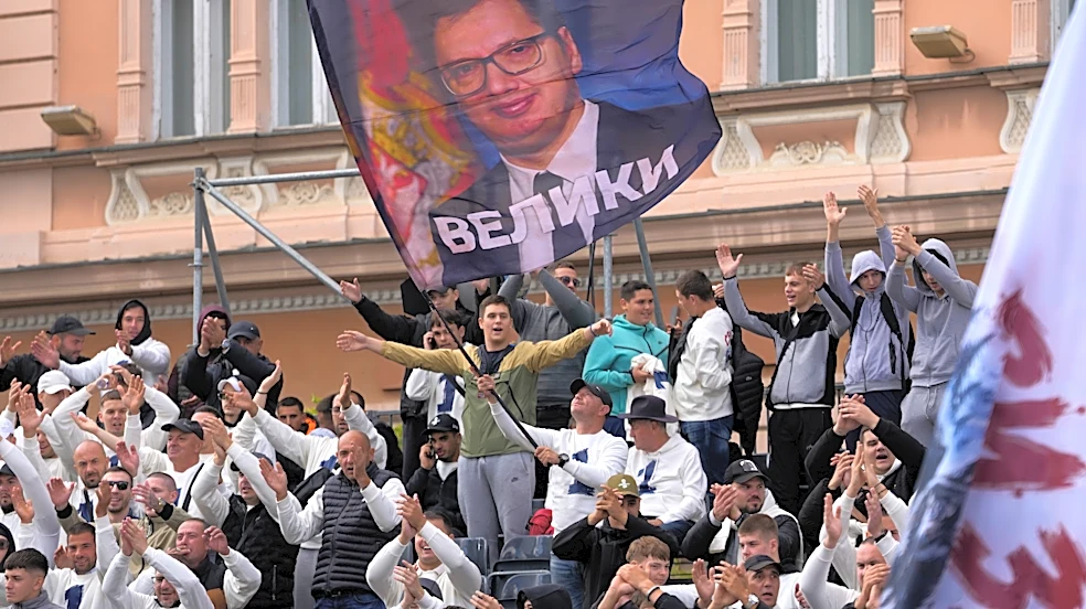 Serbian populist leader Aleksandar Vucic returns to tragedy-hit Novi Sad for preelection rally