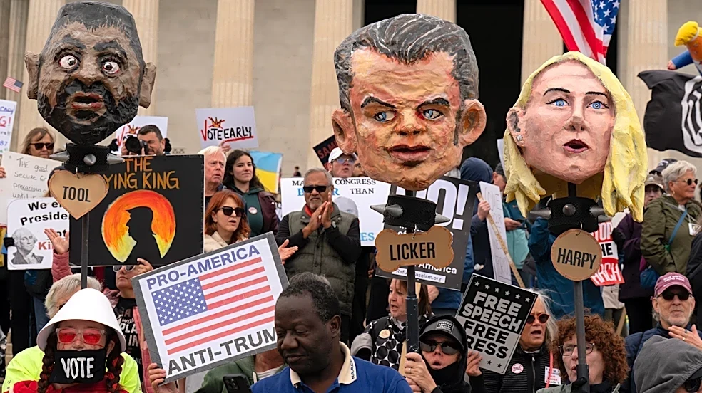 No Kings rallies across U.S. urge voters to cast ballots early ahead of midterms