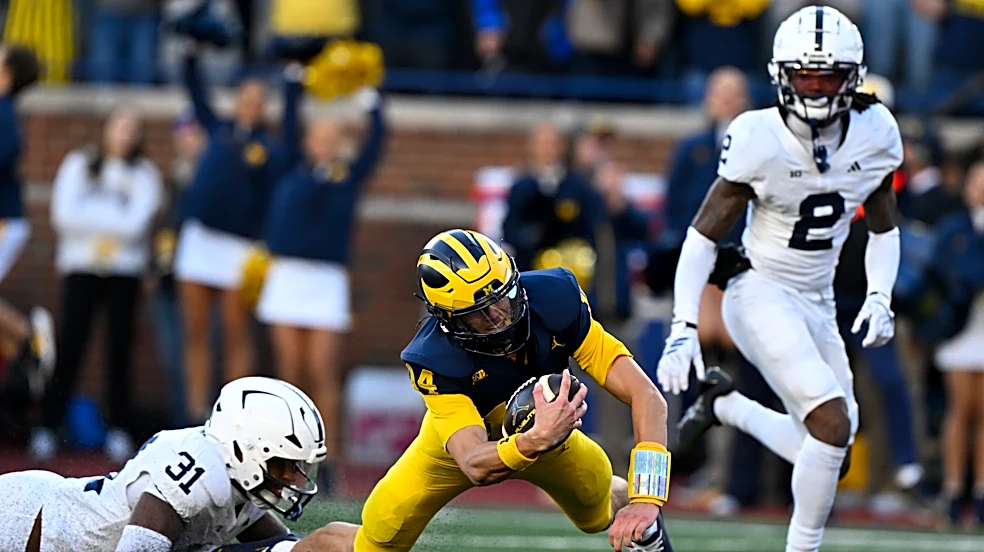 Michigan quarterback Bryce Underwood benched and replaced by Tommy Carr in win over Penn State