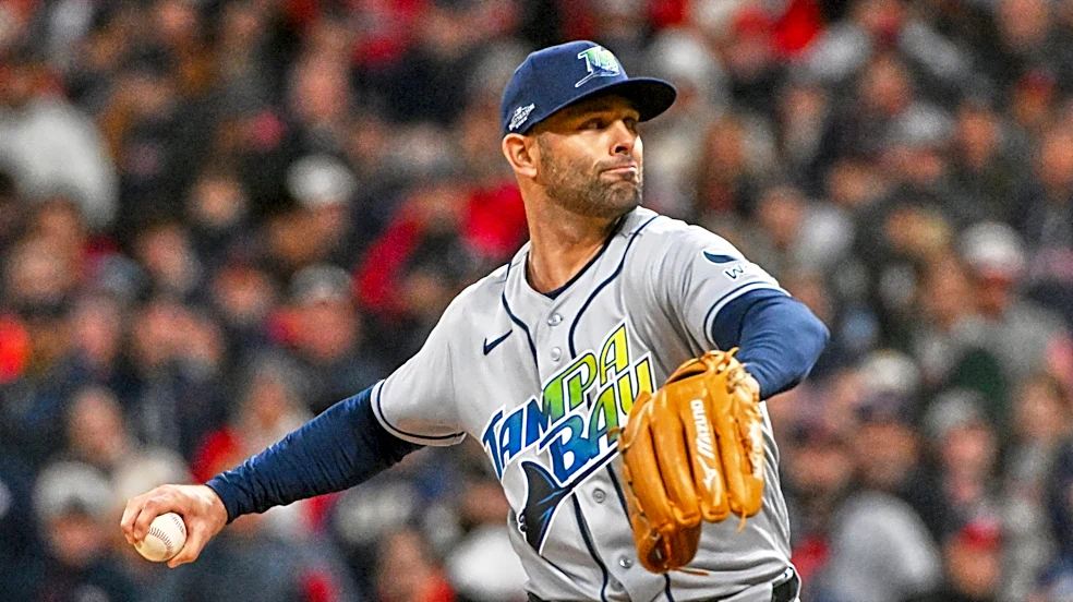 Rays pitcher Nick Martinez shuts down Guardians in Game 4 of ALCS to help even series