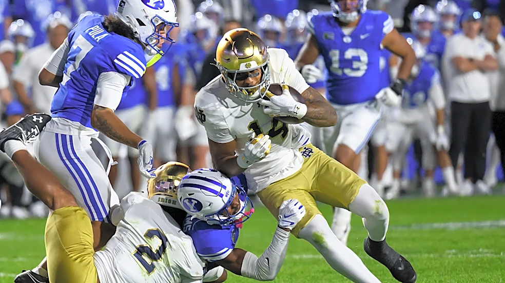 Red-zone failures cost No. 2 Notre Dame against No. 8 BYU