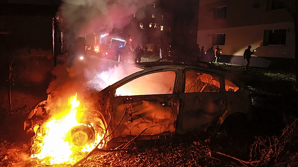 Blaze at St Petersburg oil sites as Kyiv launches more than 1,000 drones at Russia