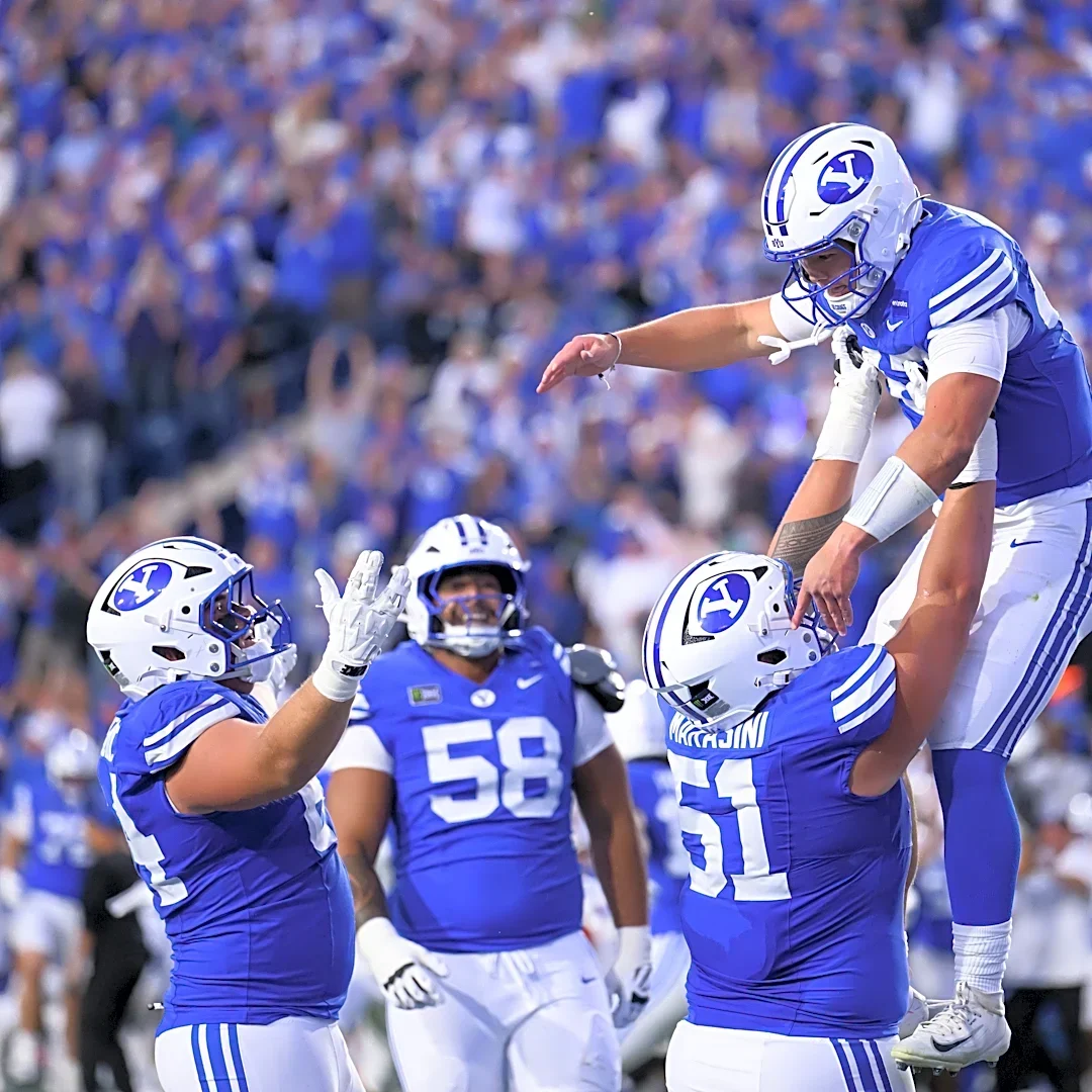 Bachmeier leads winning drive, No. 8 BYU outlasts No. 2 Notre Dame 28-24 but Big 12 admits mistake