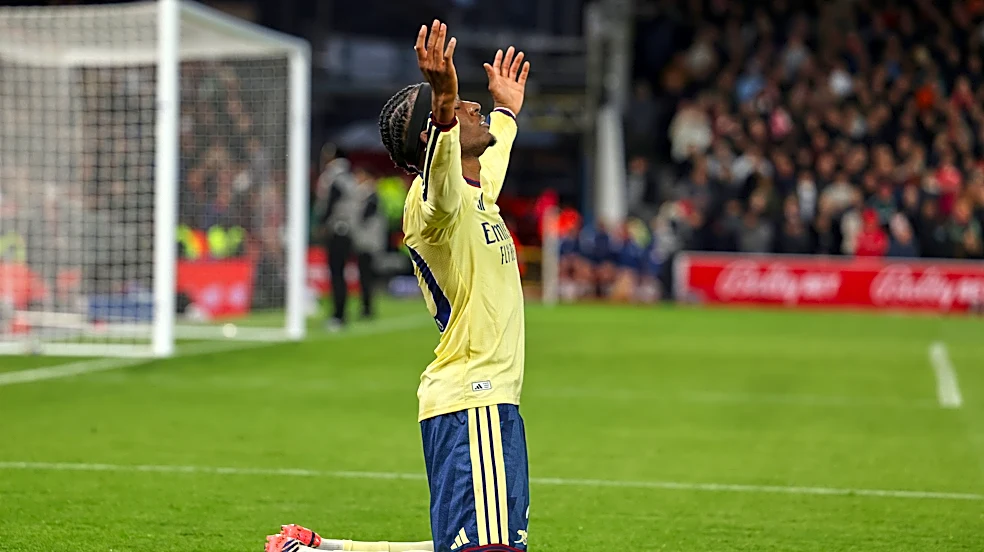 Goal from halfway line helps surprise package Brighton win 5-0 as Arsenal leaves it late at Forest