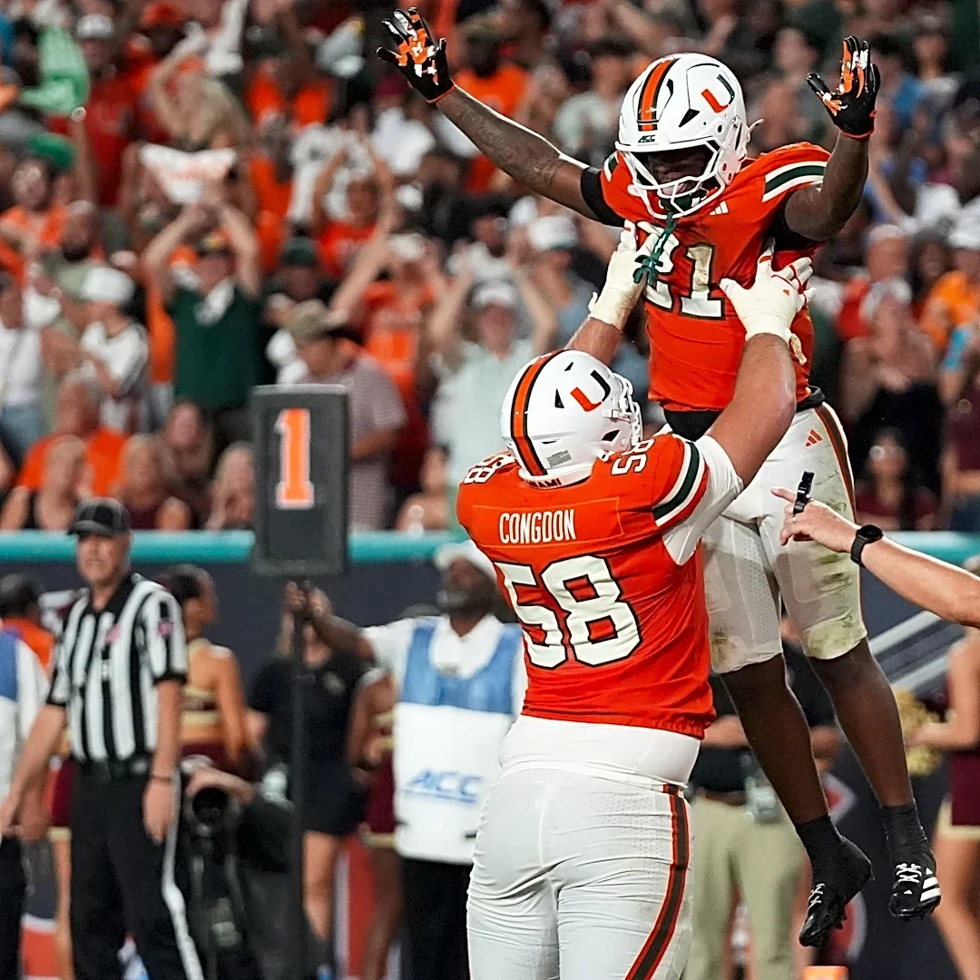 Miami is No. 1 in AP Top 25 for 1st time since '02, No. 2 BYU's ranking best since '84 title season