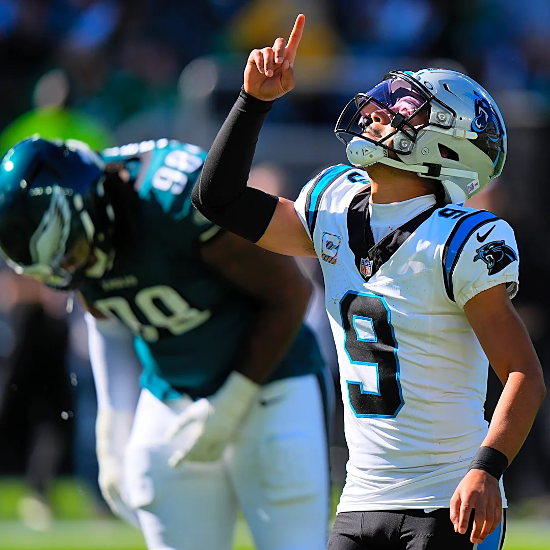 Bryce Young throws for 2 TDs and leads Panthers to 25-14 win over injury-riddled Eagles