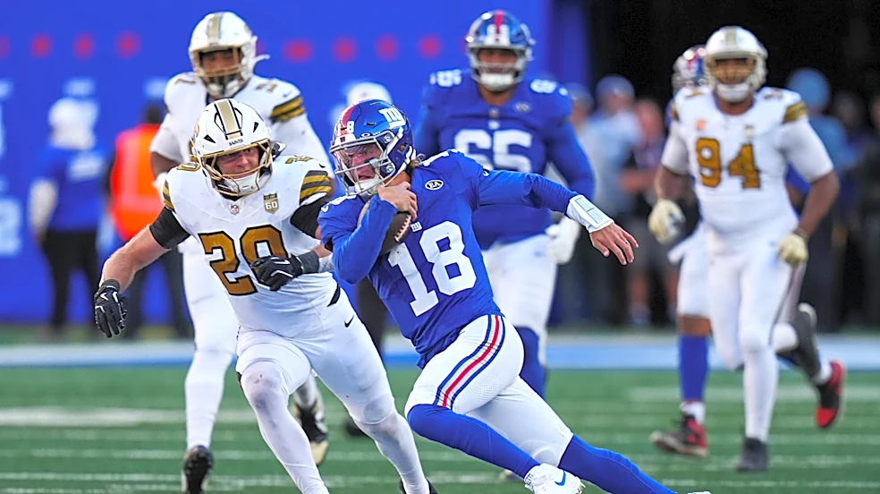 John Harbaugh says no Giants QB decision yet after J.J. McCarthy replaces Jameis Winston