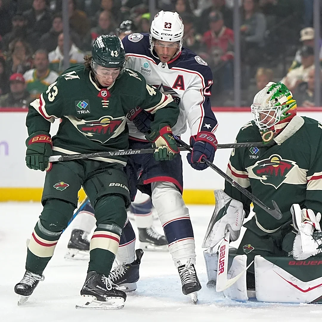 Kaprizov, Wallstedt carry the Wild past the Blue Jackets, 2-1