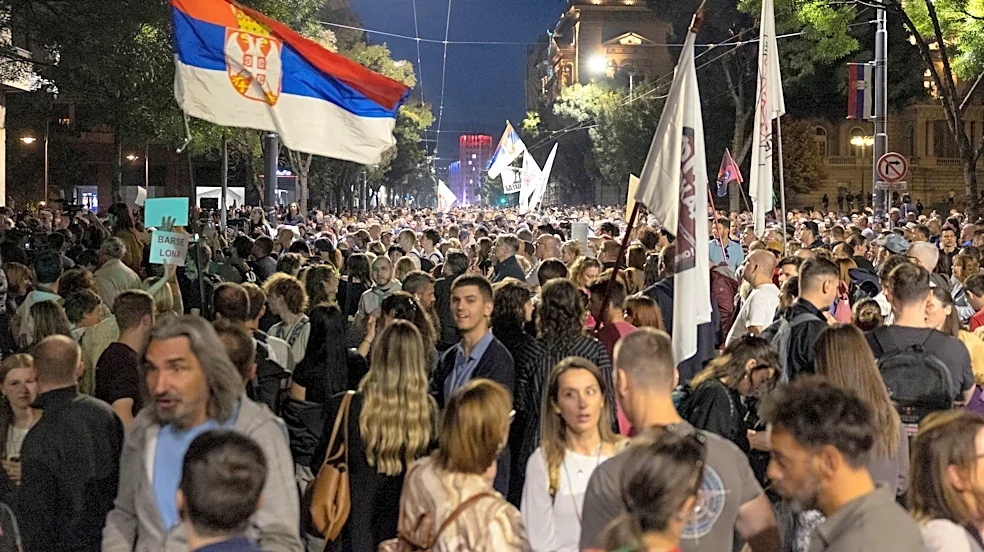 Serbian rector's phone was infected with spyware during student protests, group says
