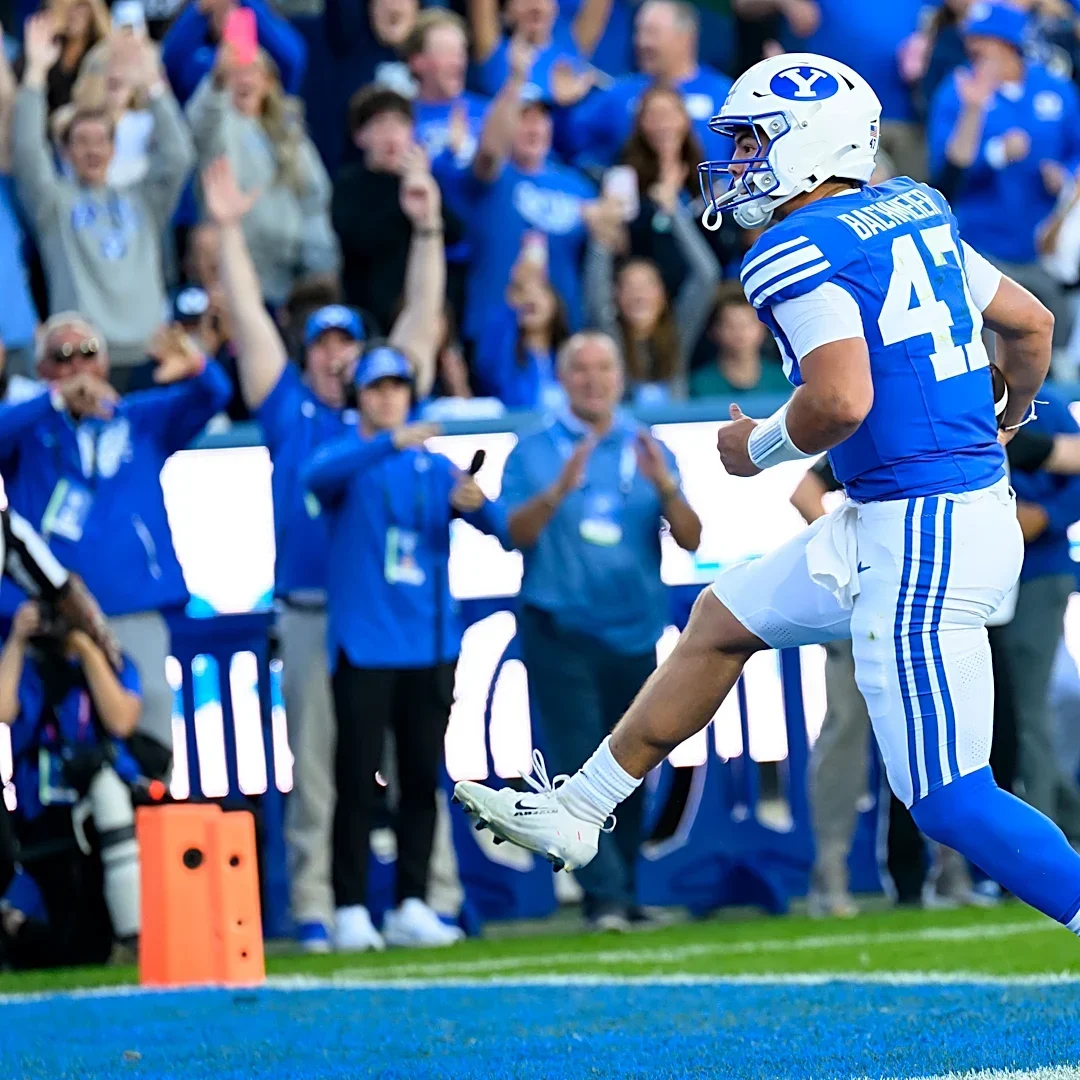 AP Player of the Week: BYU's Bear Bachmeier scored as runner, passer, receiver against Notre Dame