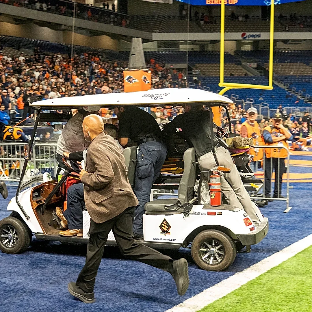 US airman who died after rappel fall at a college football game in Texas is identified