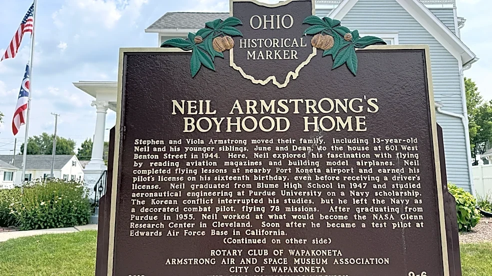An historical society with pilot's help bought Neil Armstrong's boyhood home and will offer tours