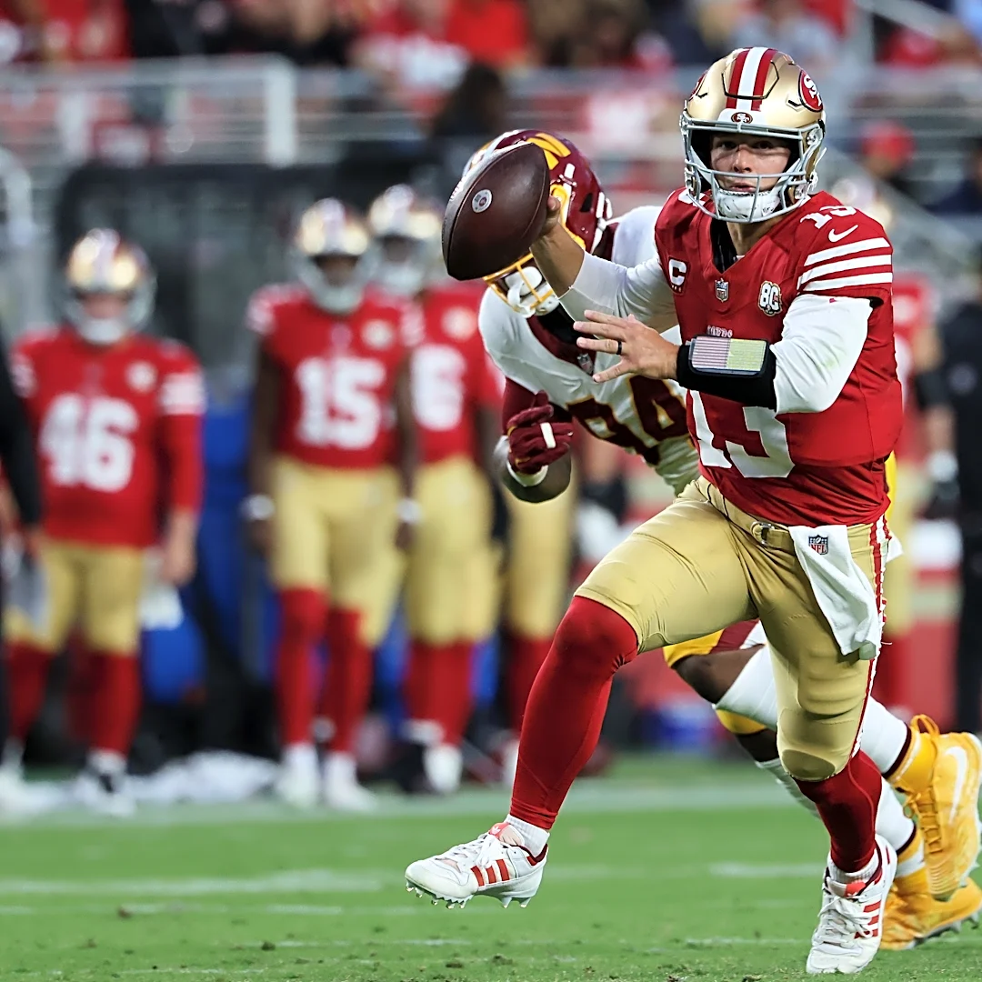 Purdy and the 49ers build a big lead and hold on to beat the Commanders 23-17