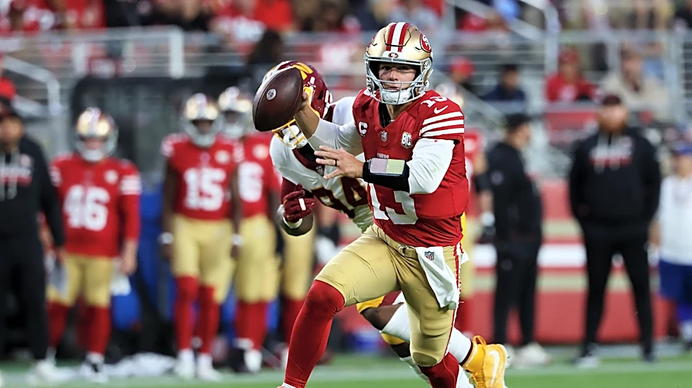 Purdy and the 49ers build a big lead and hold on to beat the Commanders 23-17