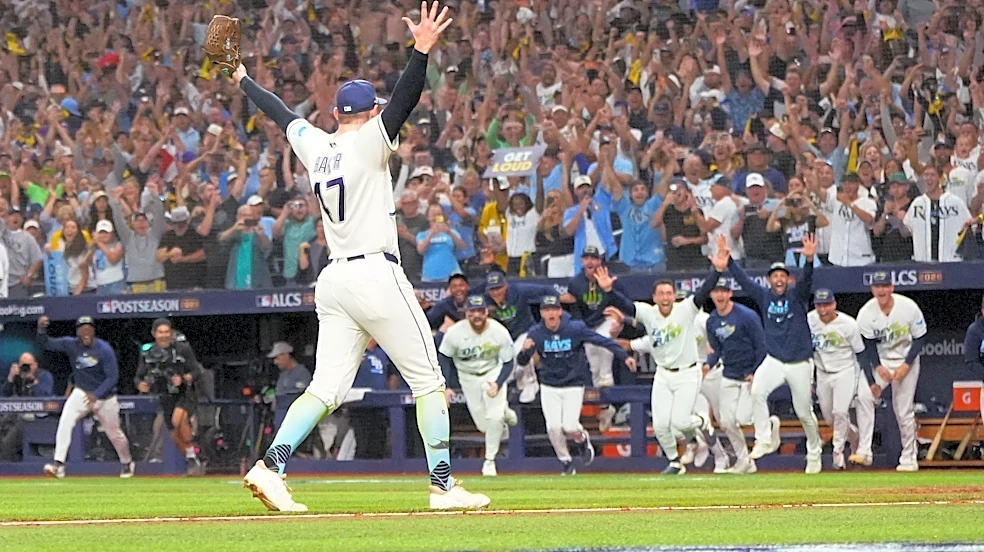 Peralta, Caminero and Díaz lead Rays to 7-3 win over Guardians and a trip to the World Series