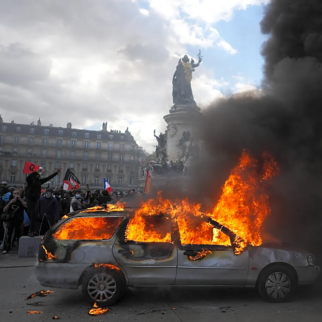 With France embroiled in protest, a look at the nation's economic standing by the numbers