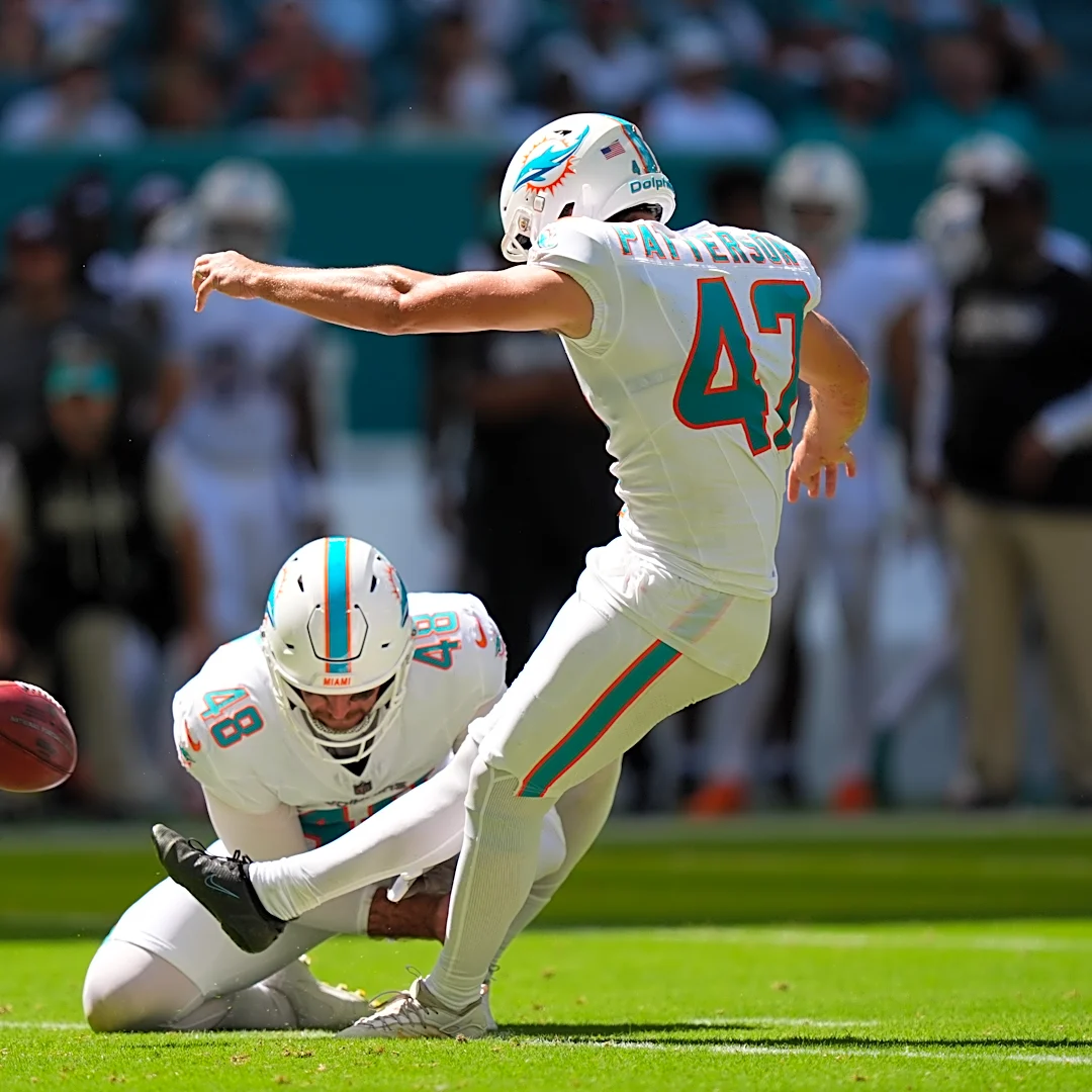 Dolphins release kicker Riley Patterson, add Zane Gonzalez to practice squad