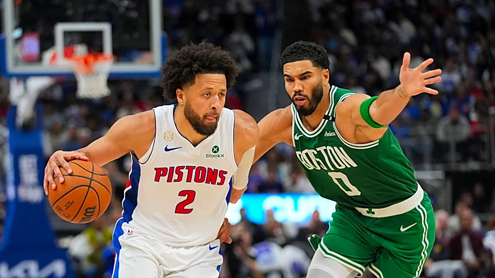 NBA season tips off with Pistons rallying to beat Celtics 121-113, spoiling Paul George's debut