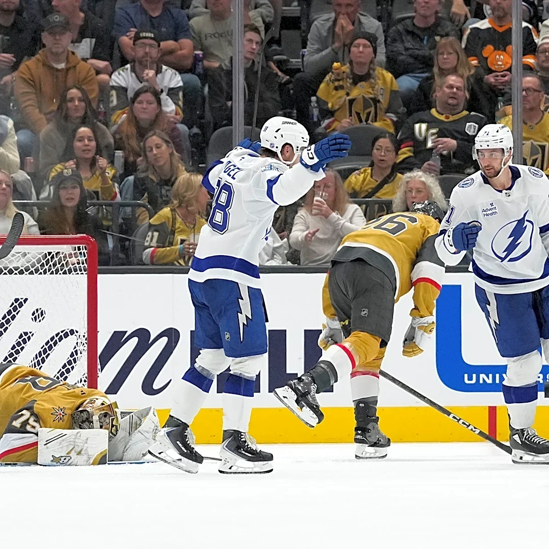 Lightning beat Golden Knights 6-2 as Kucherov ties franchise points record