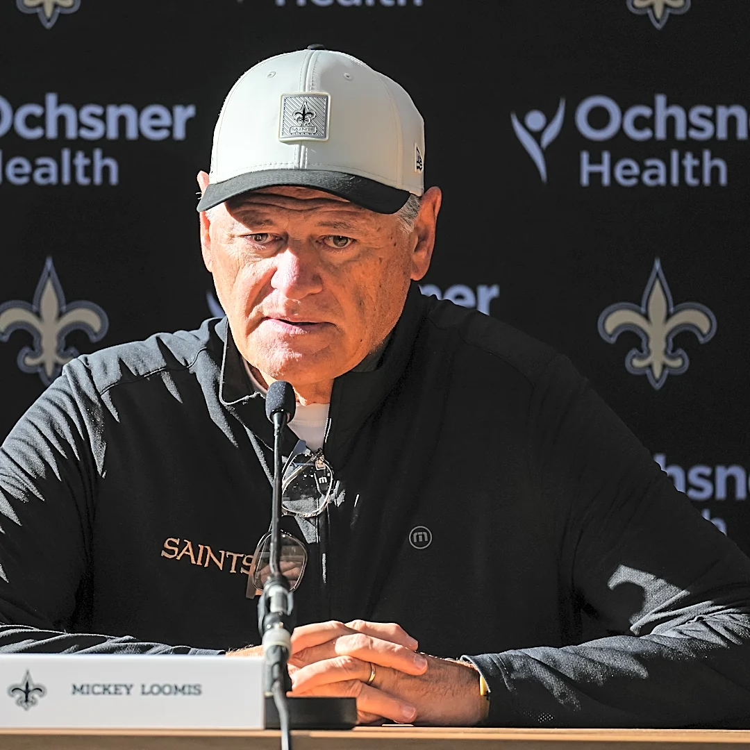 Saints GM Loomis in Paris addresses criticism from team owner amid slow start to season