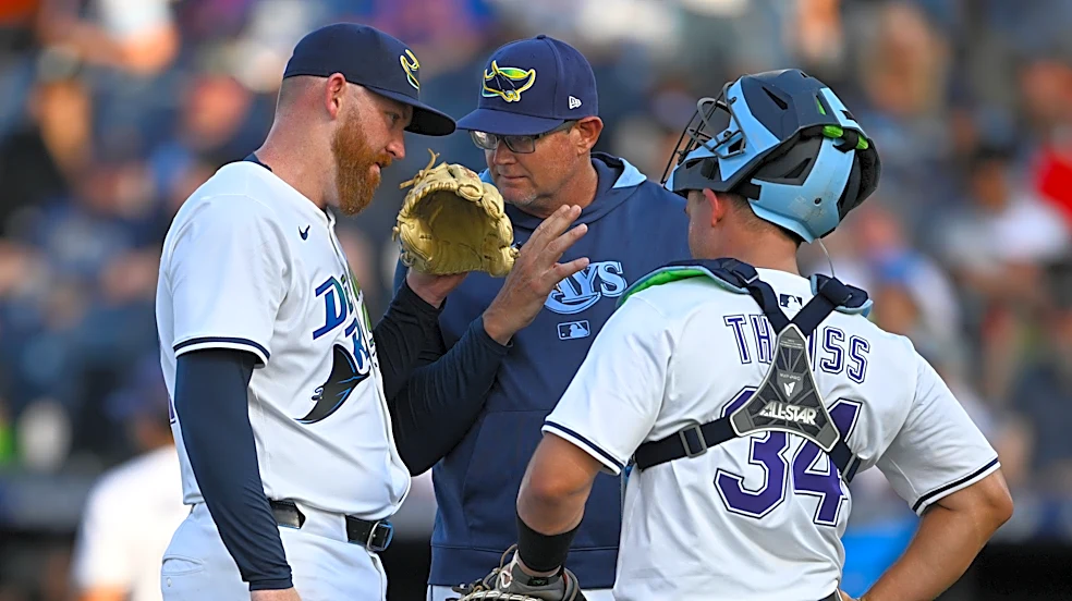 Rays pitching coach Kyle Snyder has built an excellent staff by developing reclamation projects
