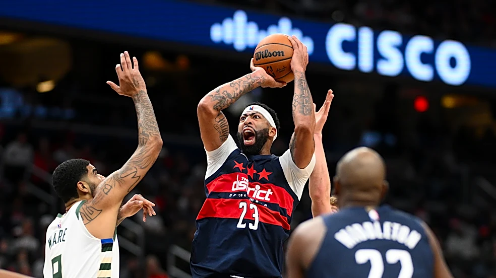 Anthony Davis already receiving 'MVP' chants in Washington. He scored 34 points in debut for Wizards