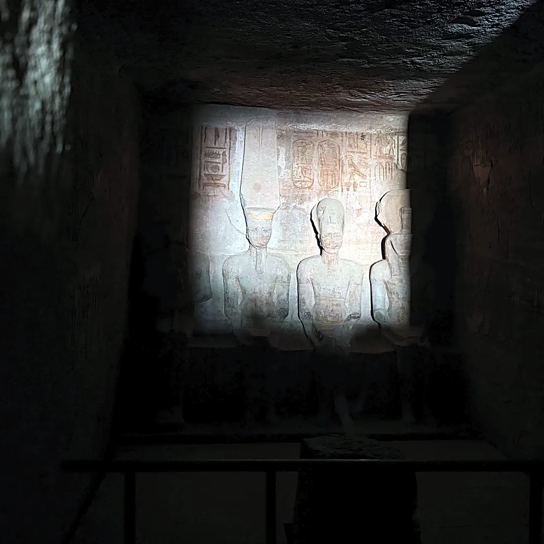 Twice a year, a golden sunbeam illuminates a 3,000-year-old Egyptian temple
