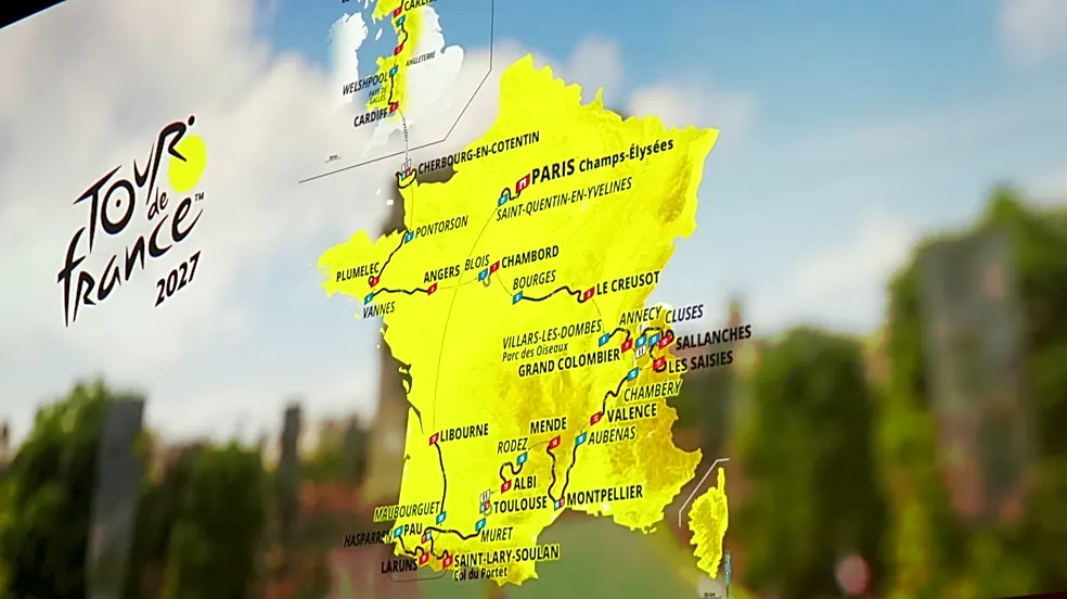 2027 Tour de France visits 3 different nations early and has most time trial kilometers since 2012