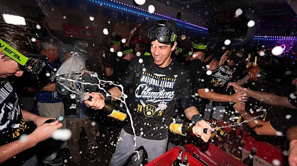 Christian Yelich's simple World Series message for title-less Brewers: Expect to be here