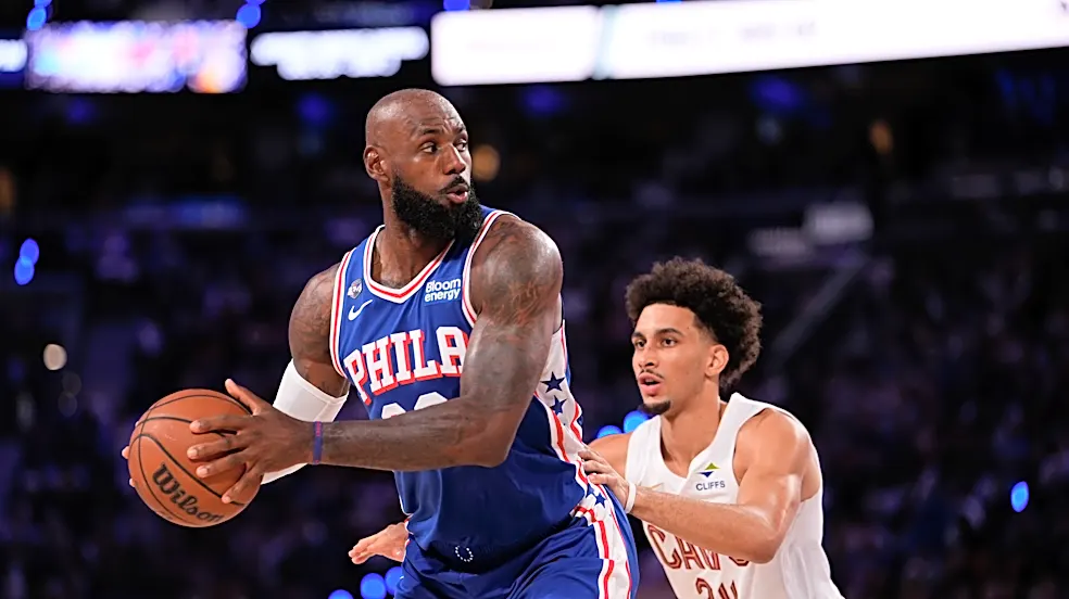 James, Embiid, Maxey spark 76ers' rally from 29 points down in home opener to stun Cavs 114-106