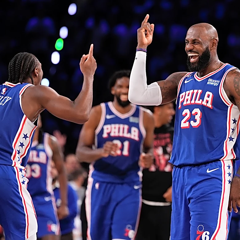 76ers flash fight, star power, as Maxey, James, Embiid power back from 29-point hole to top Cavs