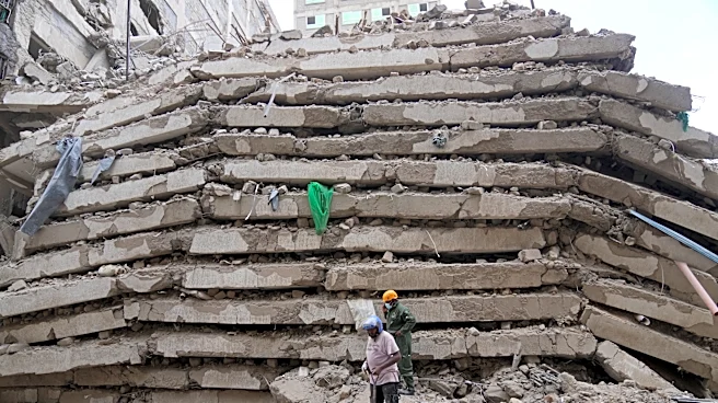 Many feared trapped as a tall building collapses in Kenya