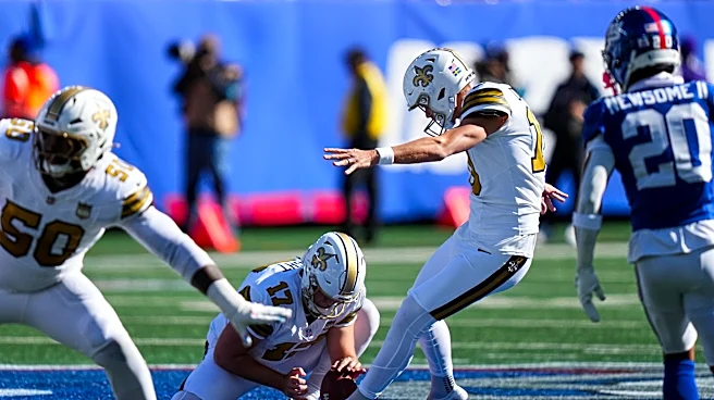 Saints kicker Carlson hopes to be back in time for birth of his fourth child after NFL game in Paris